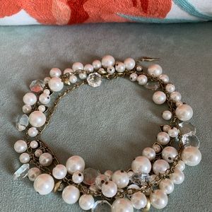 Chloe + Isabel Pearl + Crystal Drops Long Necklace